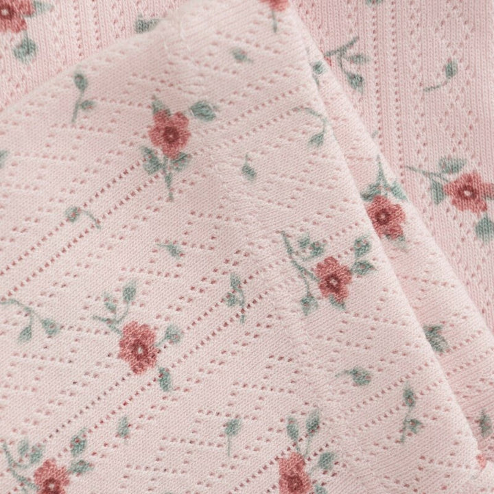 legging rose pointelle floral En-fant Mlle et Coco