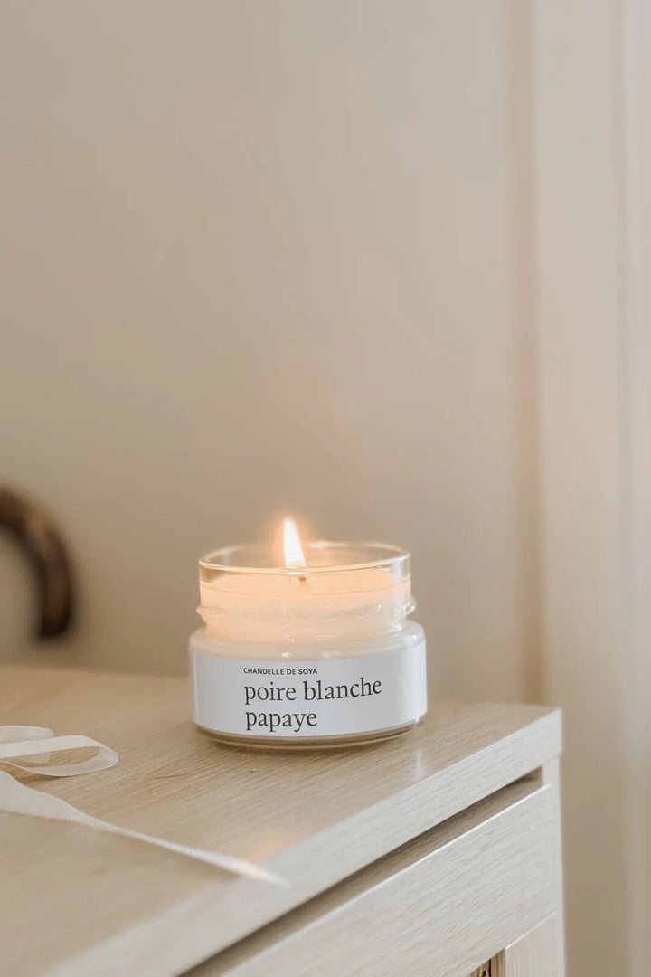 Maréee Chandelle poire blanche papaye soya Mlle et Coco