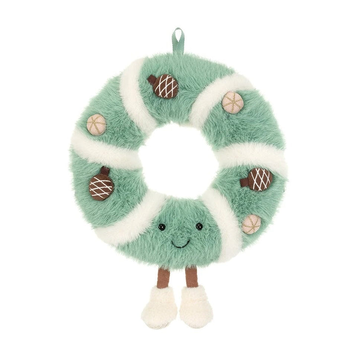 Peluche couronne de pommes de pin amuseable Jellycat Noël Mlle et Coco