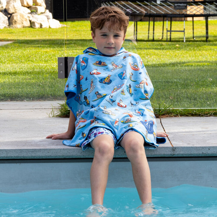 poncho serviette microfibre enfant surf canin k5 clothing