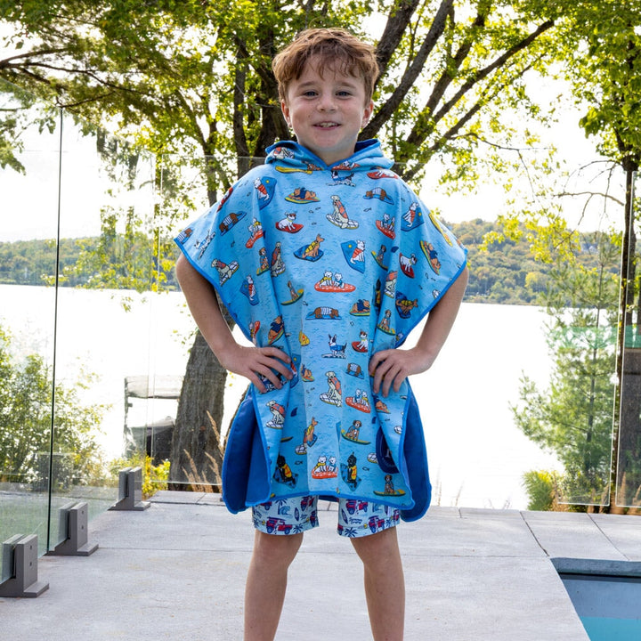 poncho serviette microfibre enfant surf canin k5 clothing
