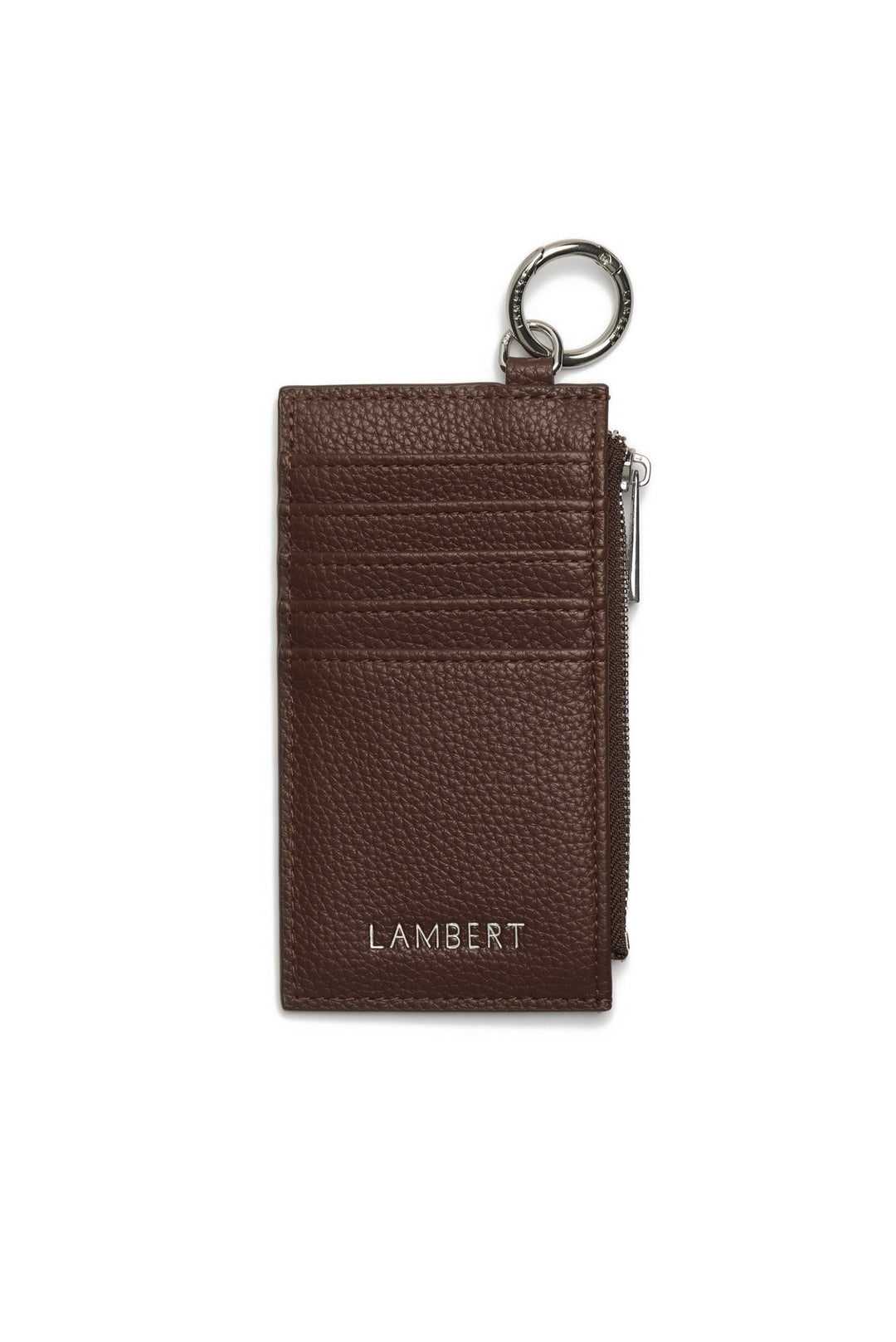 Porte-carte en cuir vegan chocolate Lambert Mlle et Coco