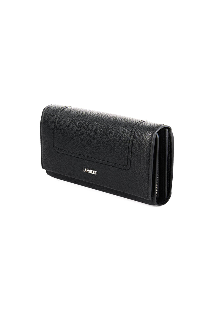porte-feuille Alondra noir Lambert cuir vegan Mlle et Coco