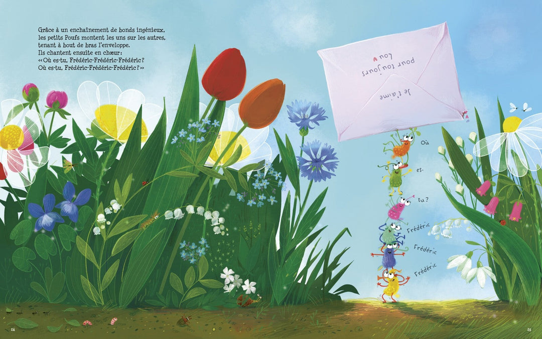 Livre une surprise pour les petits poufs Auzou