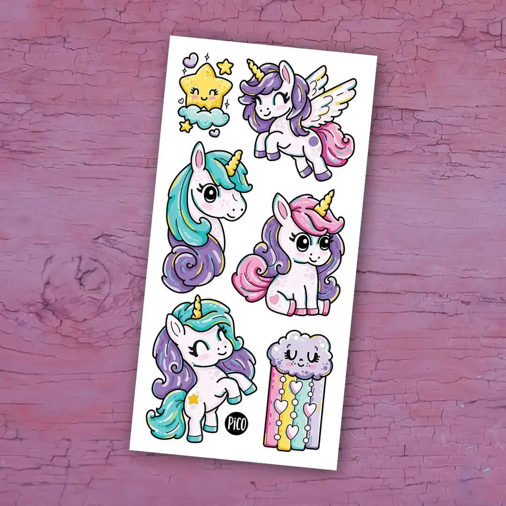 Tatouages Pouliches arc-en-ciel Pico tatouage Mlle et Coco