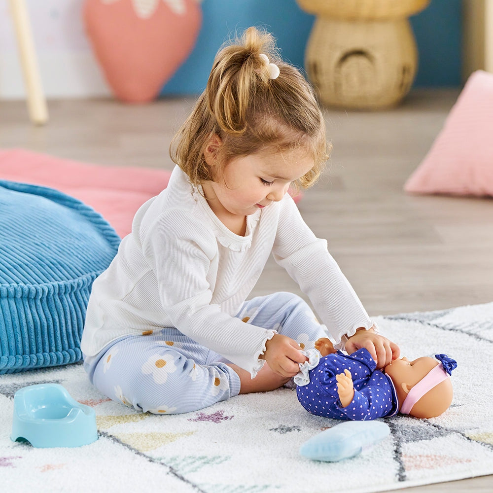 Accessoires poupée Petit pot et lingette bleu Corolle