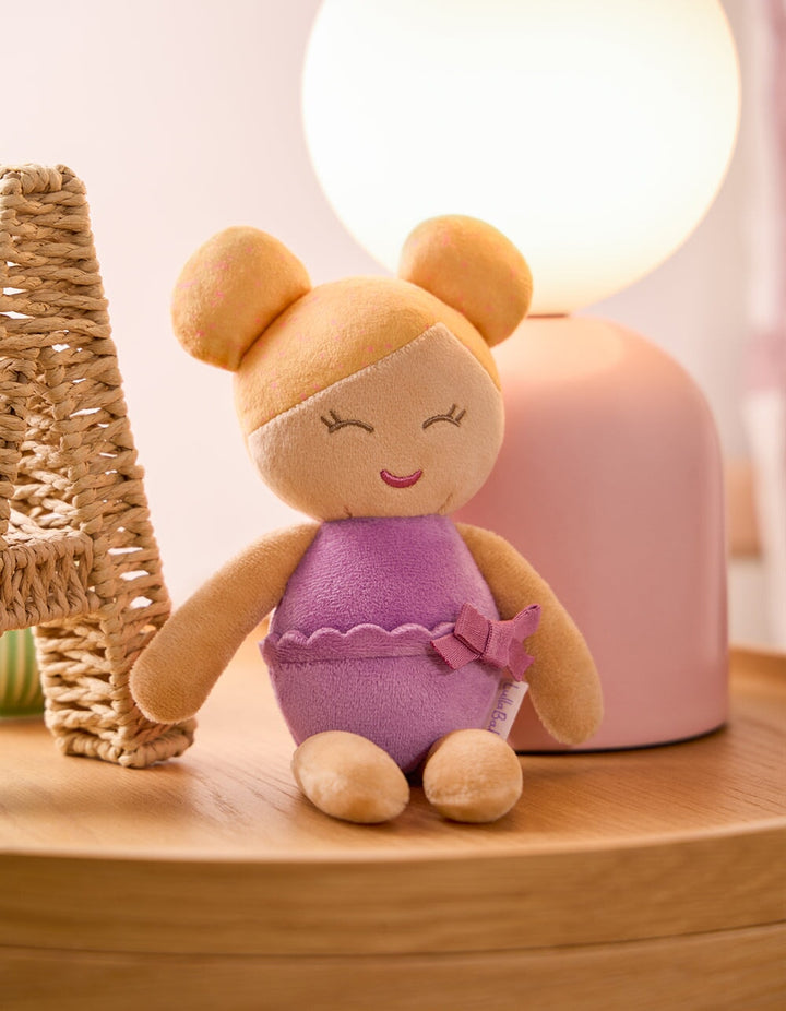 Poupée - Mini poupée de bain (3 modèles) - LullaBaby Jouet/jeux LullaBaby Cheveux blond (robe mauve) 