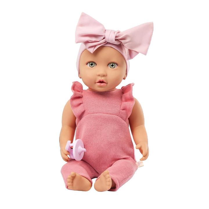 Poupée tenue barboteuse rose Lullababy Mlle et Coco