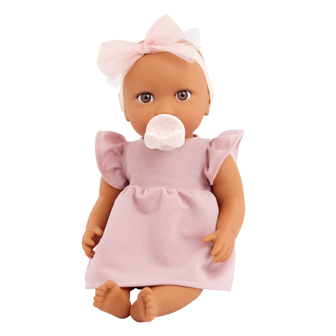 Poupée - Ensemble robe rose et bandeau - LullaBaby
