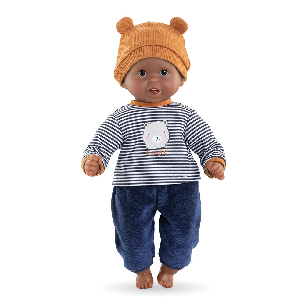 Poupée Marius Corolle chandail rayé pantalon marine Mlle et Coco