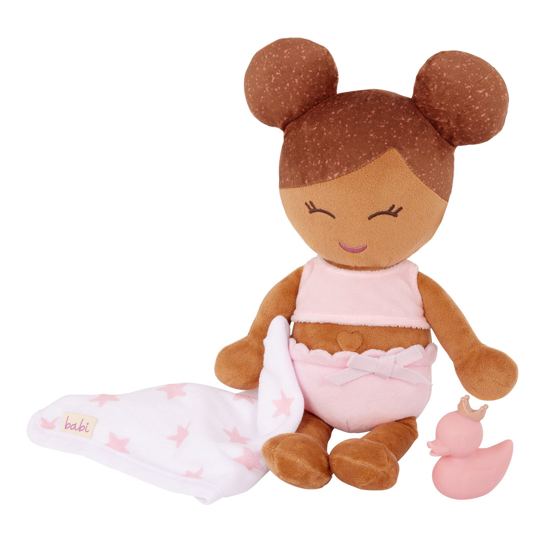 Poupée de bain - Cheveux brun - LullaBaby