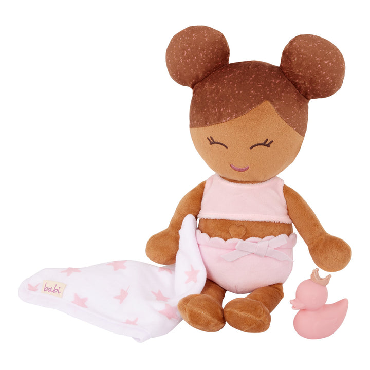 Poupée de bain - Cheveux brun - LullaBaby