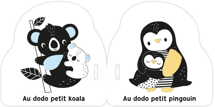 Mon premier livre pousette noir et blanc  Au dodo  Auzou