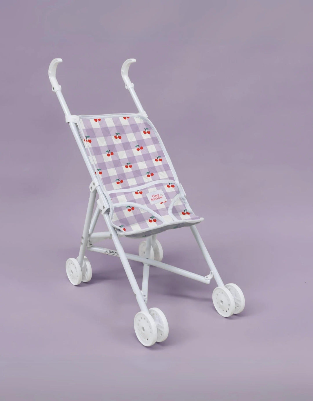 Poussette pour poupée Tiny Harlow lilas et cerise