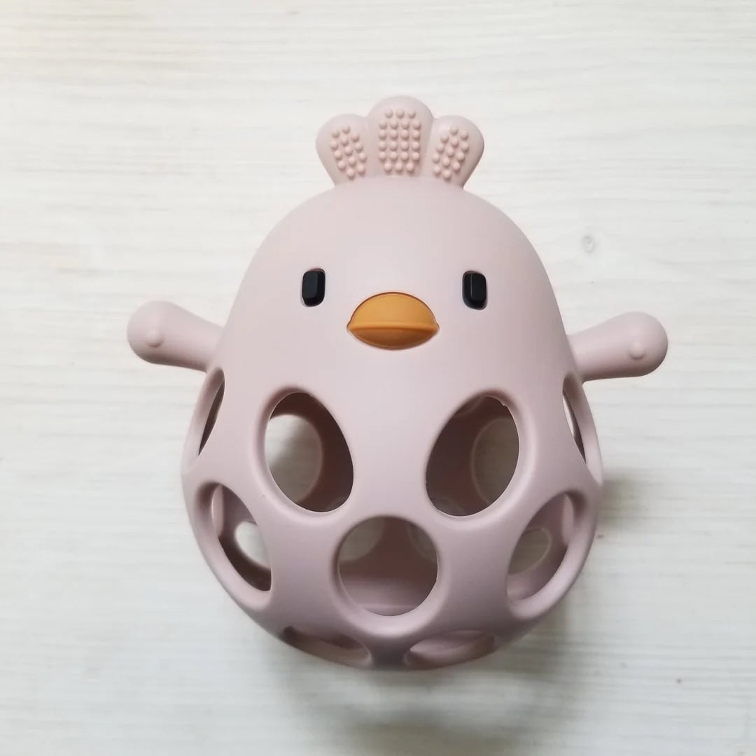 jouer dentition poulet balle Création Jade Mlle et Coco
