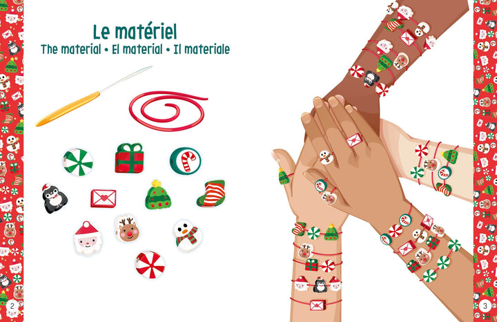 Mes jolis bijoux -Mes premiers bracelets de noël auzou éditions Mlle et Coco