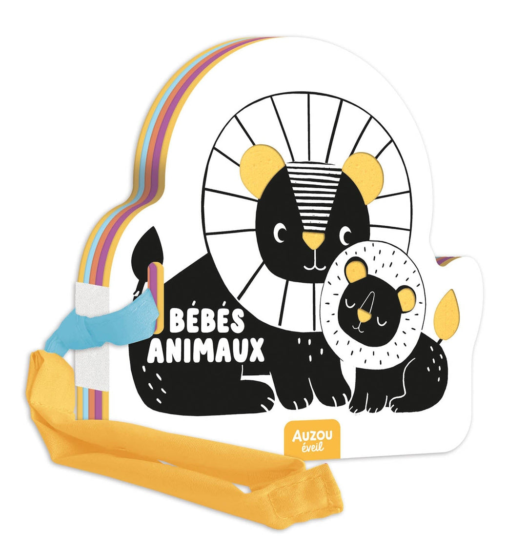 Mon premier livre poussette noir et blanc Bébés animaux  Auzou