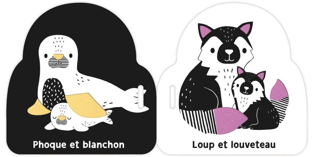 Mon premier livre poussette noir et blanc Bébés animaux  Auzou
