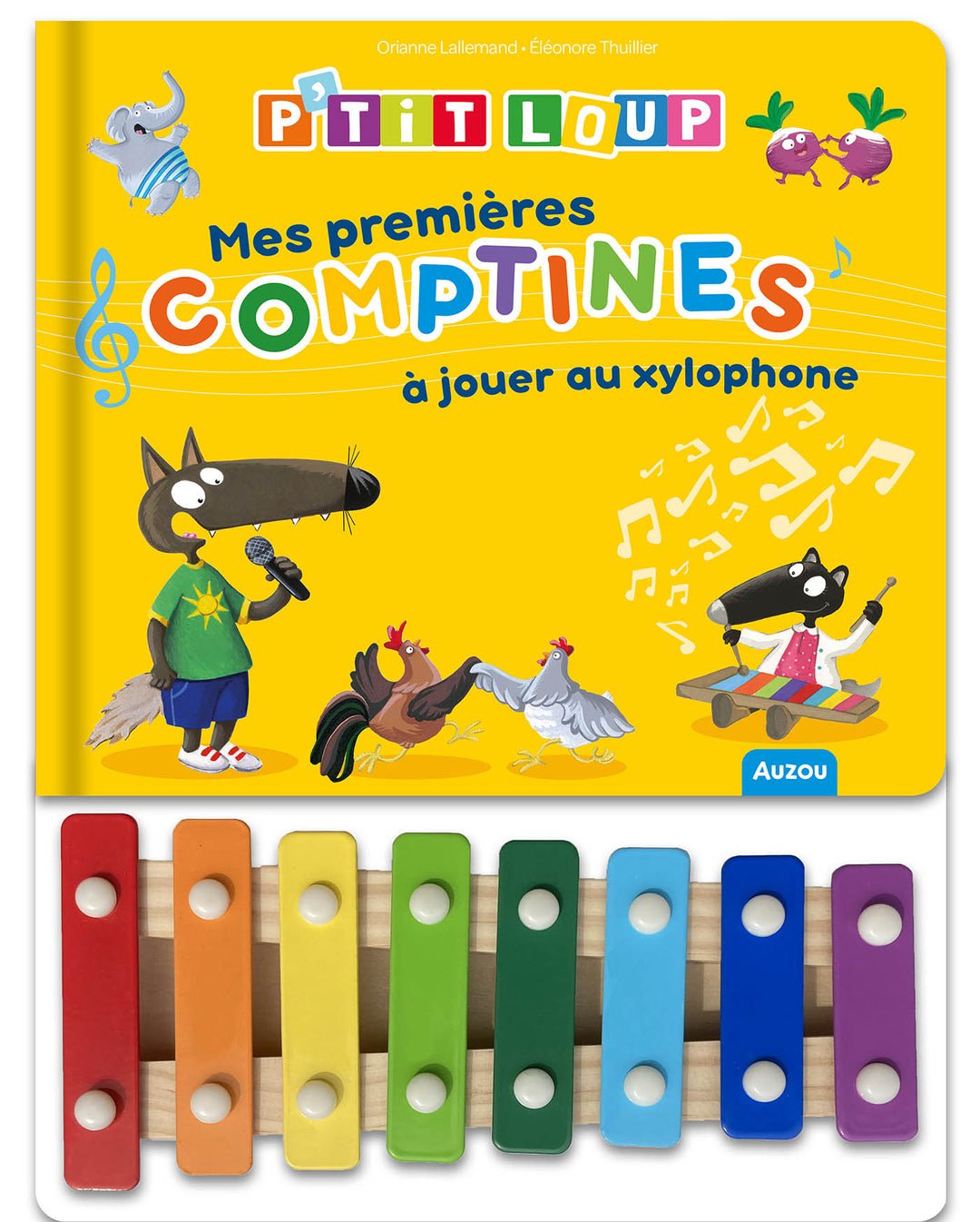 Livre musical Mes premières comptines à jouer au xylophone Auzou