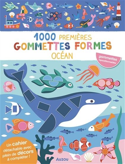 1000 premières gommettes formes océan auzou activité vacance