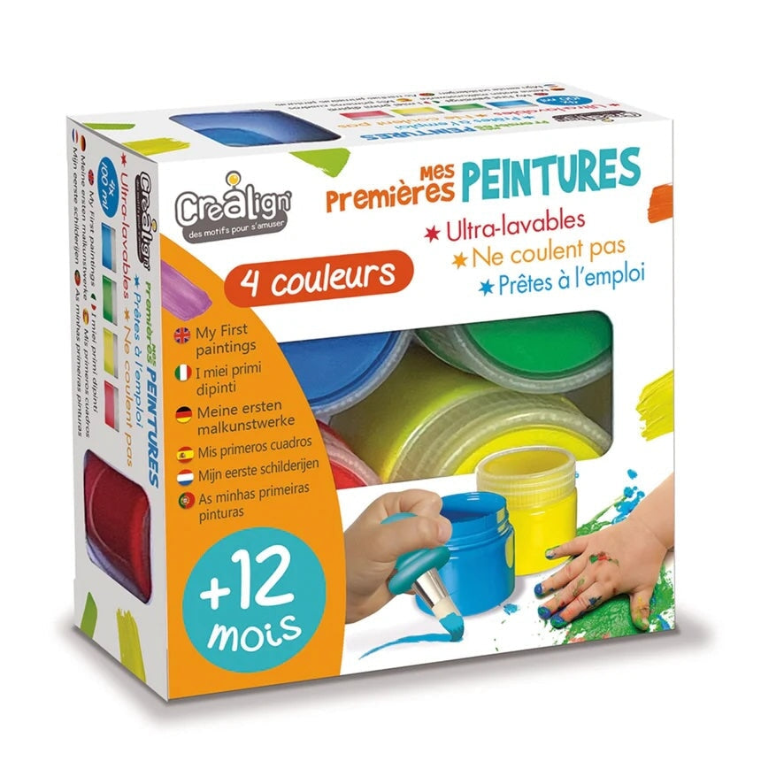 Mes premières peinture lavable  Crealign Mlle et Coco