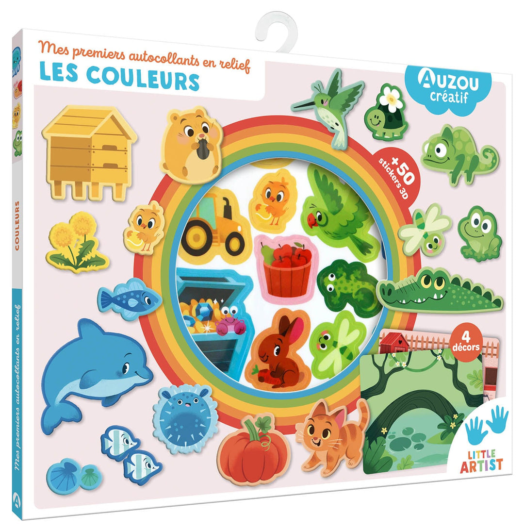 Mes premiers autocollants en relief les couleurs Auzou