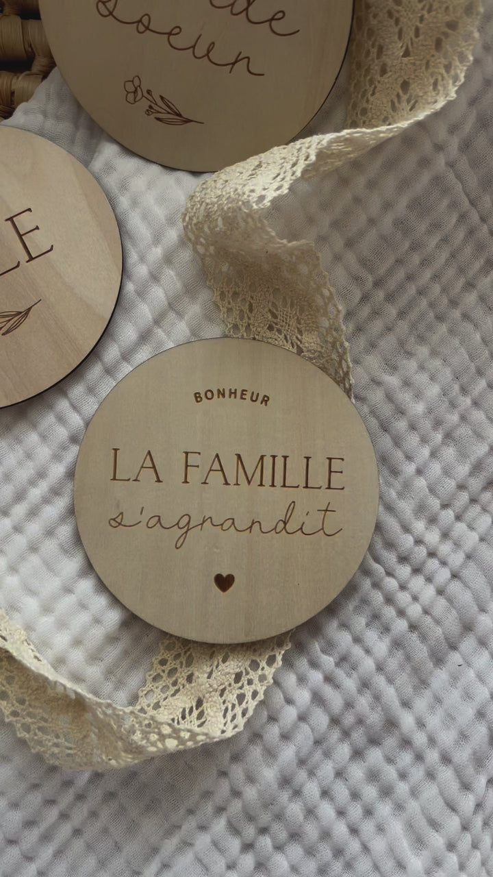pastille bois La famille s&