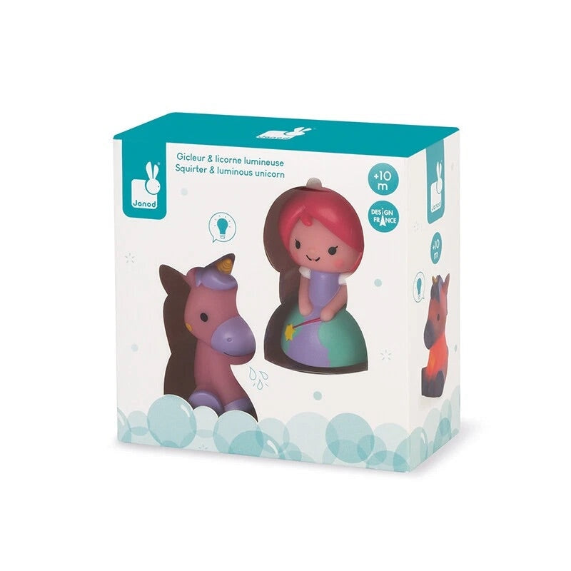 Jeu pour le bain princesse et et licorne de Janod