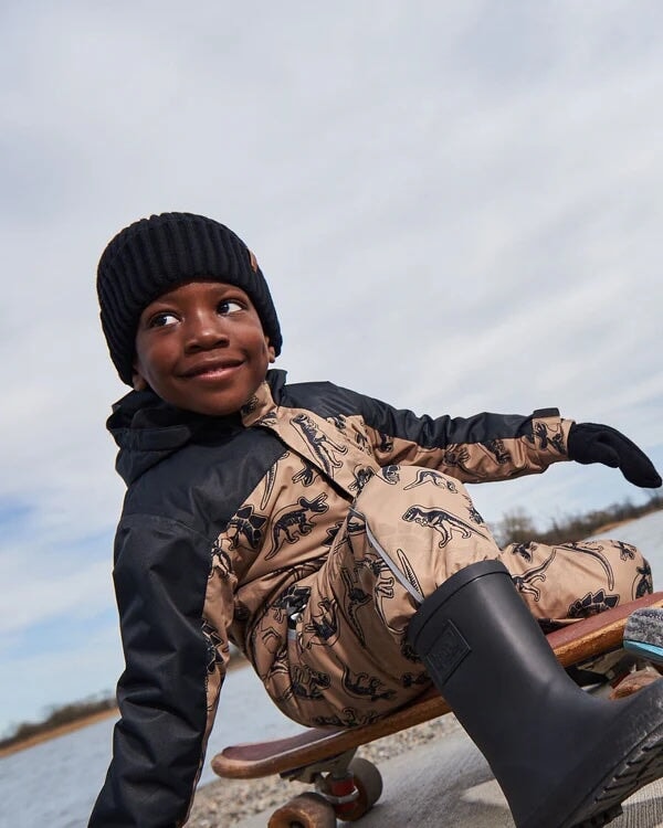 bonnet mi-saison Deux par Deux en tricot noir, accessoires enfants