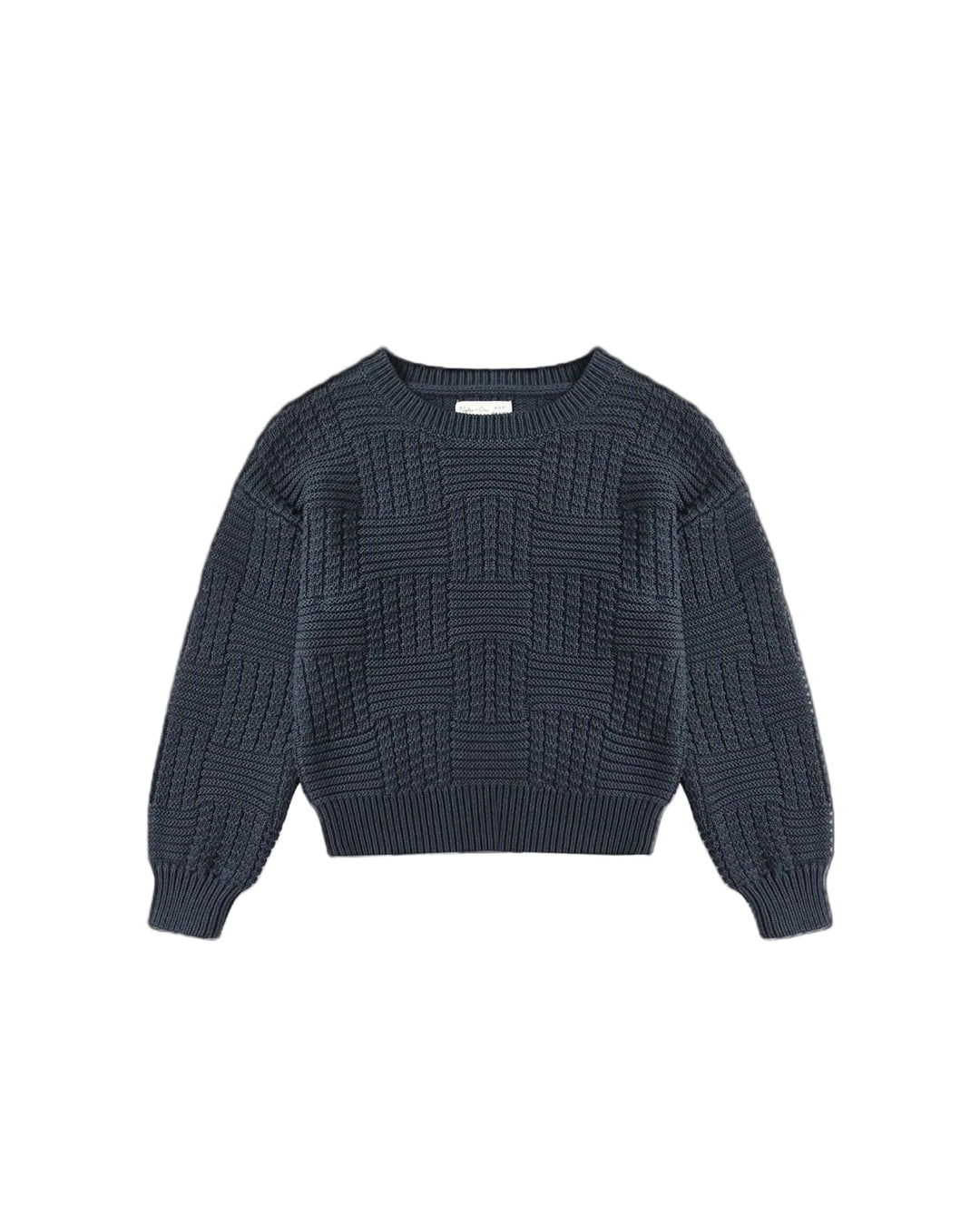 Pull tricot bleu marin Rylee + Cru Mlle et Coco