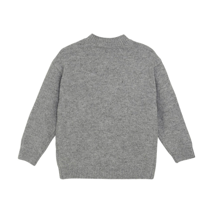 Pull gris avec coeurs blanc Daily Seven Mlle et Coco