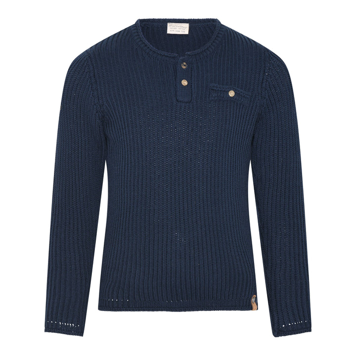 pull tricot minymo marine manches longues vêtement enfant