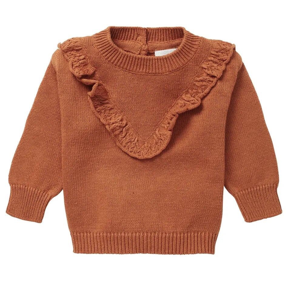 pull manches longues caramel frison Noppies vêtement bébé enfant