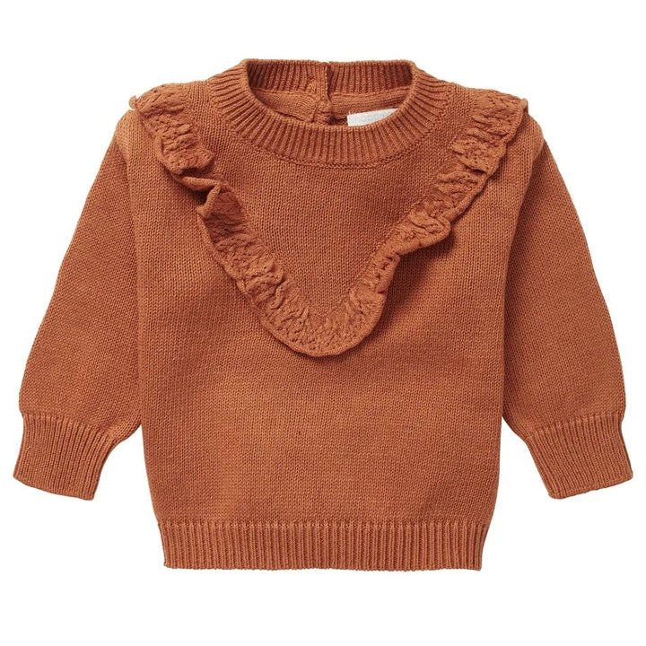 pull manches longues caramel frison Noppies vêtement bébé enfant