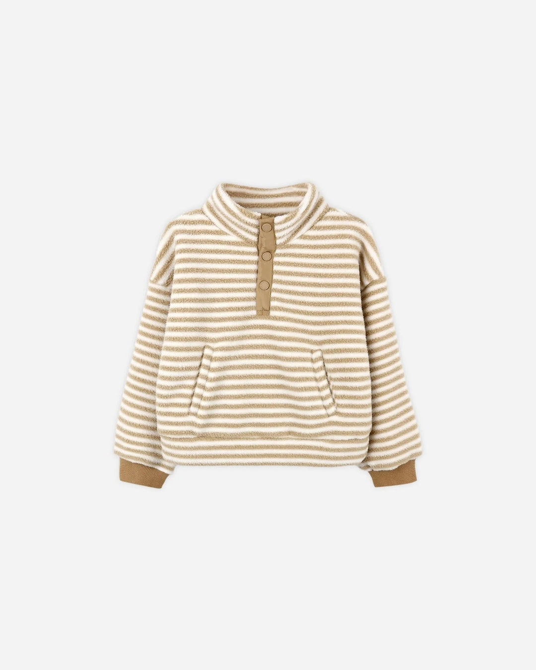 Pull à pression  Rayures caramel Rylee + Cru Mlle et Coco