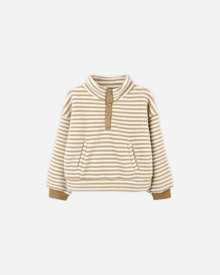 Pull à pression  Rayures caramel Rylee + Cru Mlle et Coco