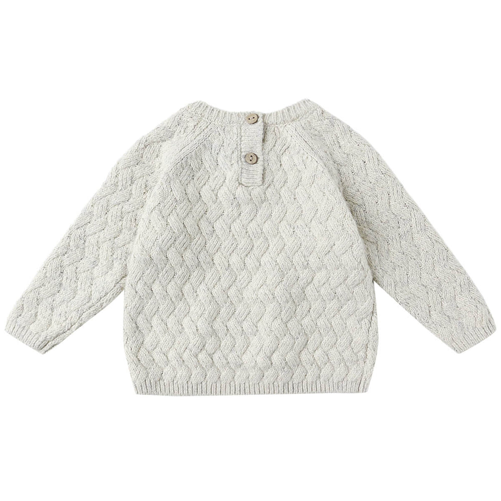 Pull en tricot avoine Quincy Mae Mlle et Coco