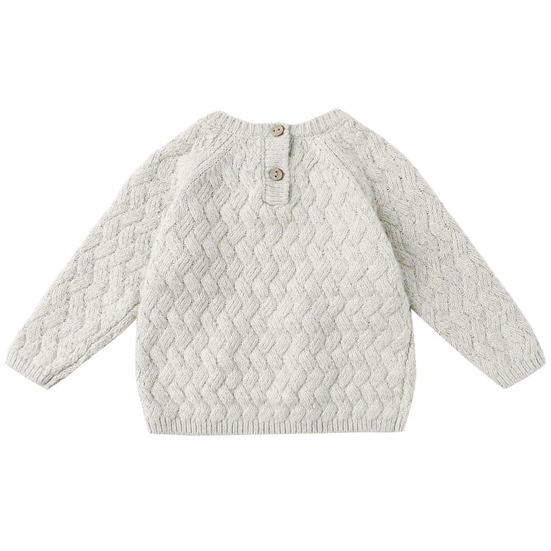 Pull en tricot avoine Quincy Mae Mlle et Coco