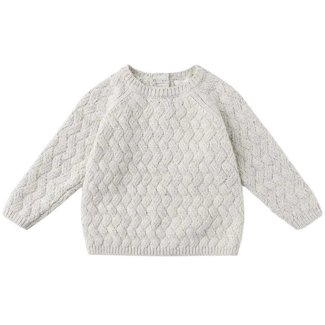 Pull en tricot avoine Quincy Mae Mlle et Coco