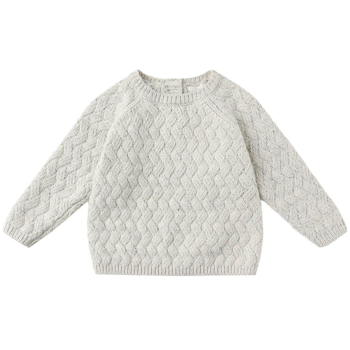 Pull en tricot avoine Quincy Mae Mlle et Coco