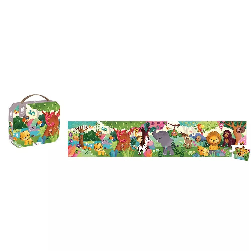 casse-tête panoramide animaux sauvage puzzle Janod activité enfant