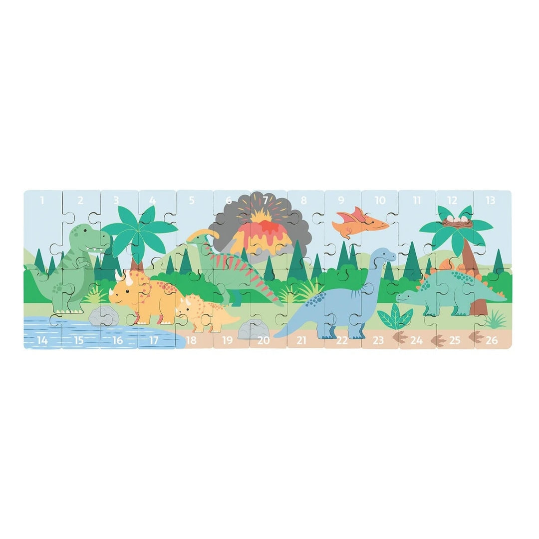 Puzzle chiffres sur les dinosaures Orange Tree Toys Mlle et Coco