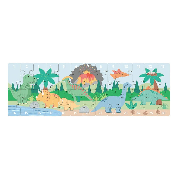 Puzzle chiffres sur les dinosaures Orange Tree Toys Mlle et Coco