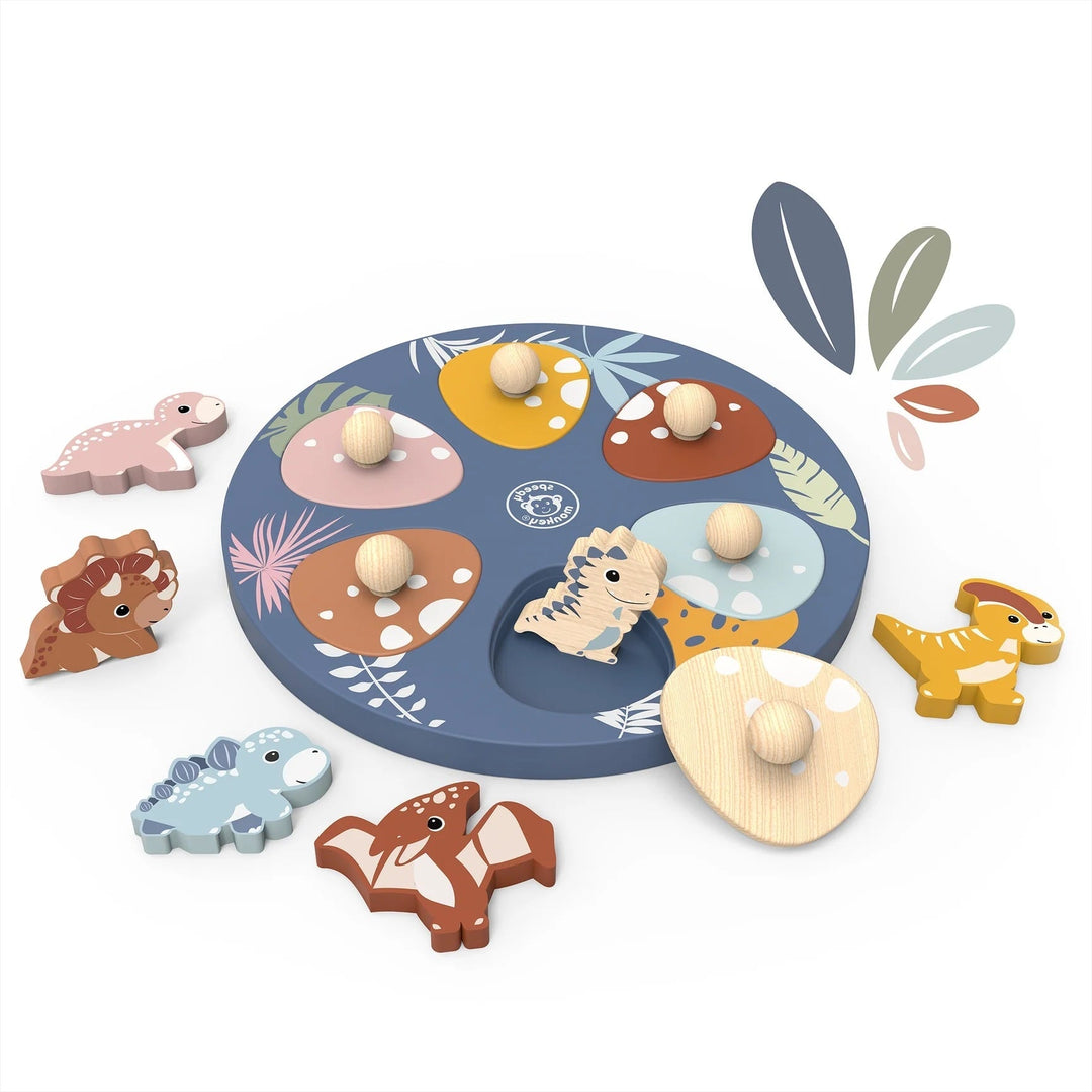 Puzzle en bois surprise dino Speedy Monkey Mlle et Coco