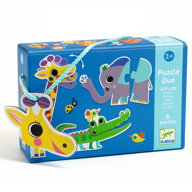 jeu casse-tête puzzle duo animaux djeco jeux enfant