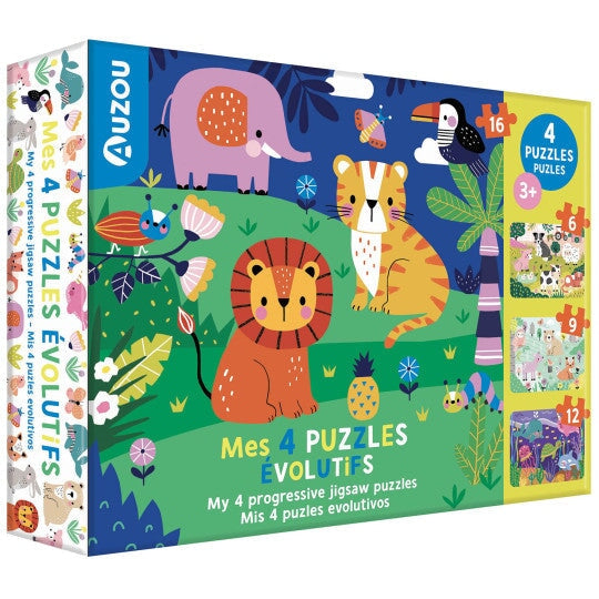 mes puzzles évolutifs animaux auzou 
