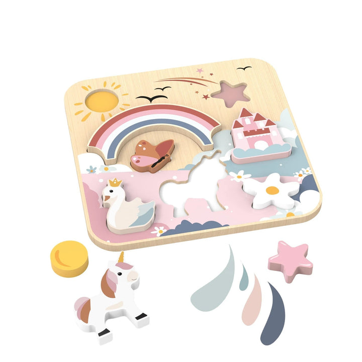 Puzzle géant en bois licorne Speedy Monkey Mlle et Coco