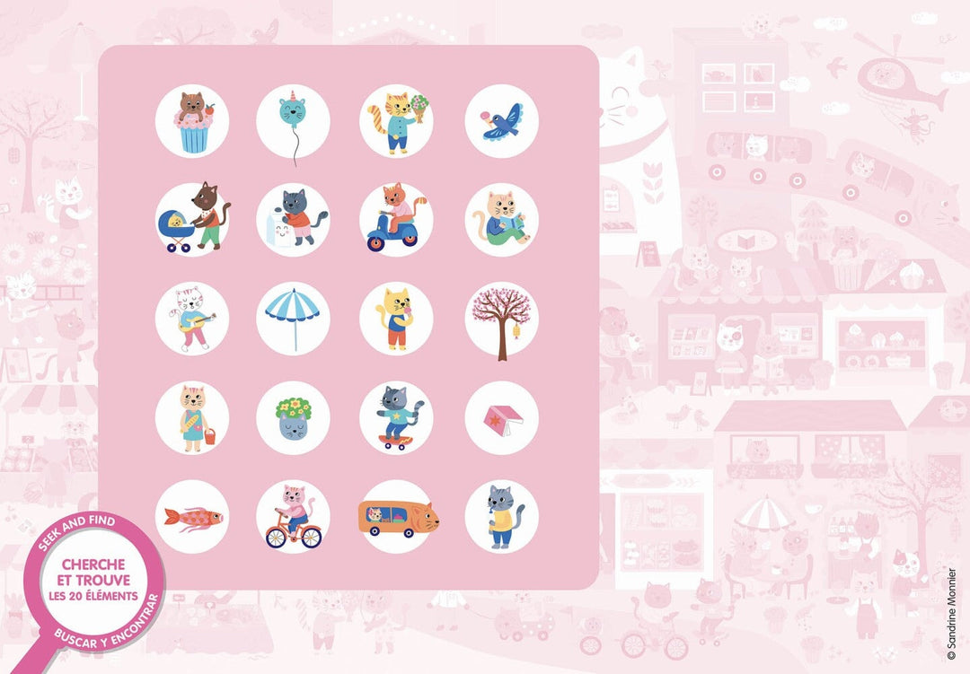 Puzzle cherche et trouve Kawaii de Auzou jeux