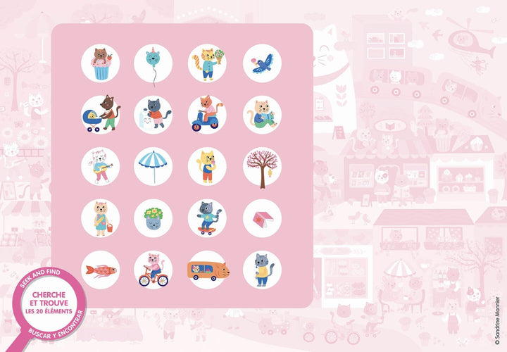 Puzzle cherche et trouve Kawaii de Auzou jeux