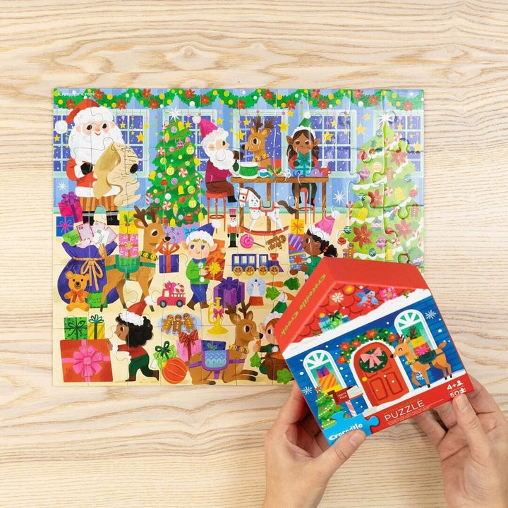 Casse-tête Atelier du Père Noël (50 morceaux) Crocodile Creek